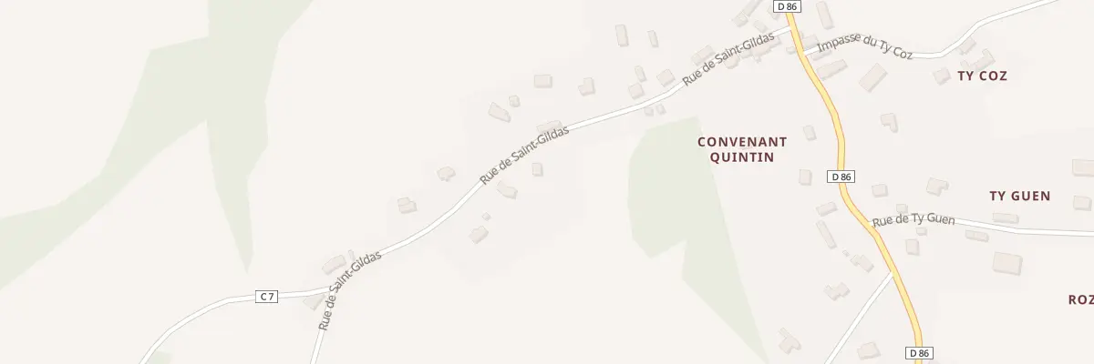 Plan du 15 Rue de St Gildas à Squiffiec