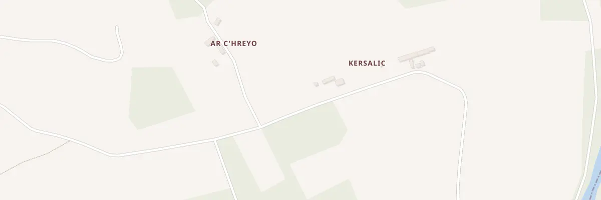 Plan du 1 Kersalic à Plouisy