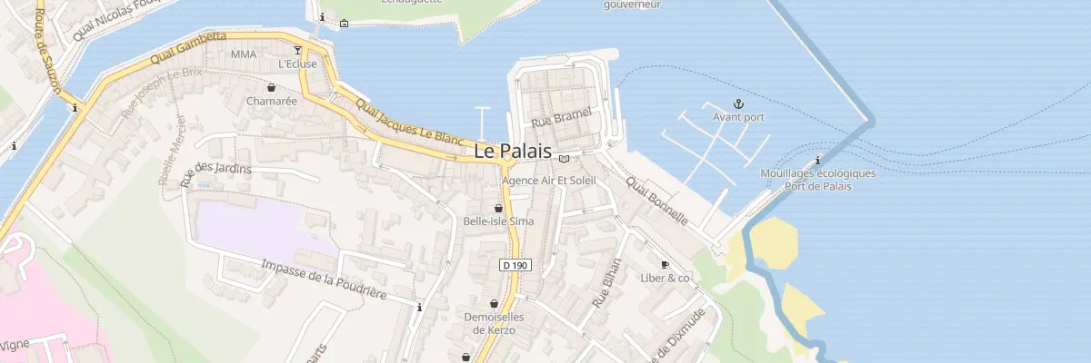 Plan du 4 Rue de la Manutention au Palais