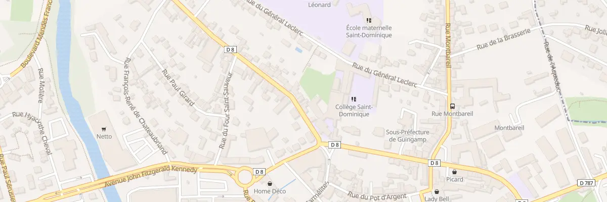 Plan du 6 Rue de l’Yser à Guingamp