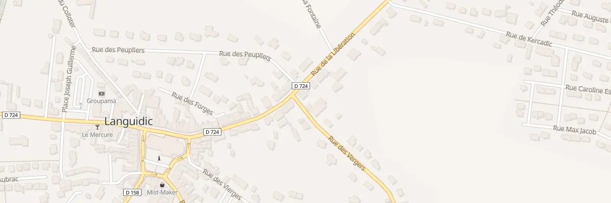Plan du 20 Rue de la Libération à Languidic