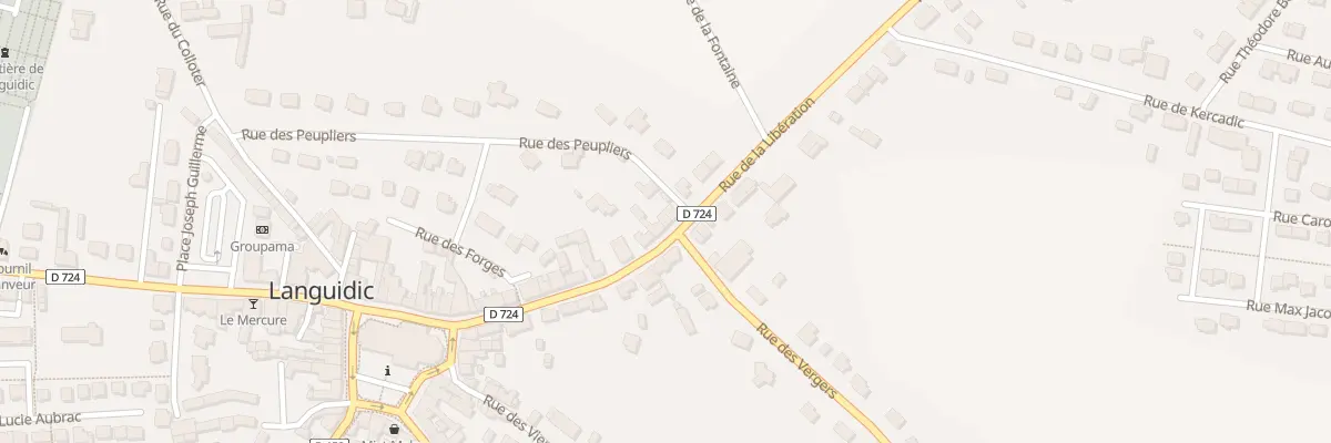 Plan du 23 Rue de la Libération à Languidic