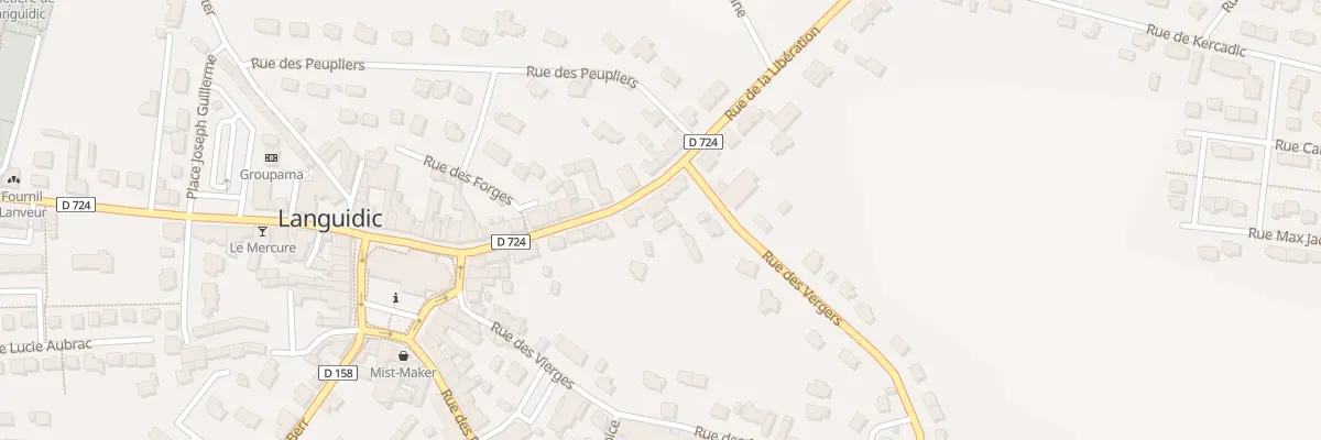 Plan du 14 Rue de la Libération à Languidic
