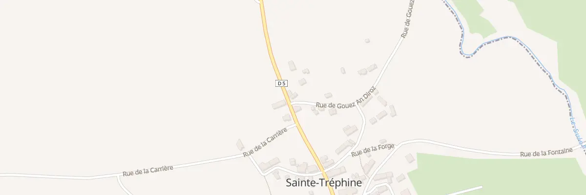 Plan du 5B Rue du Sulon à Sainte-Tréphine