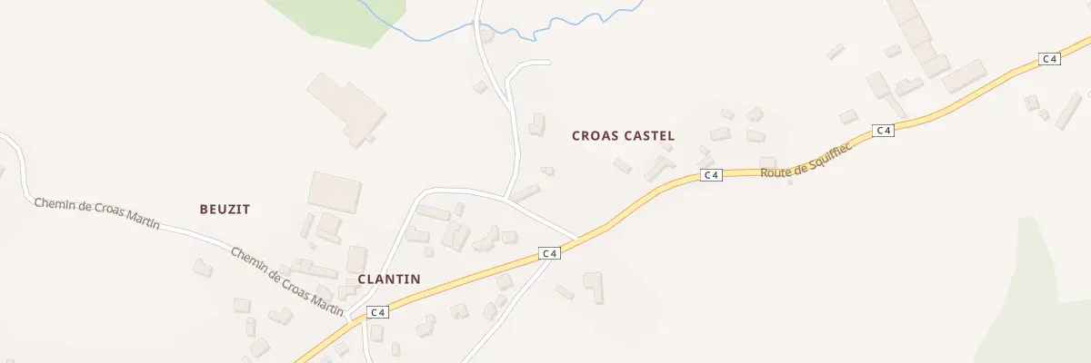 Plan du 1 Croas Castel à Trégonneau