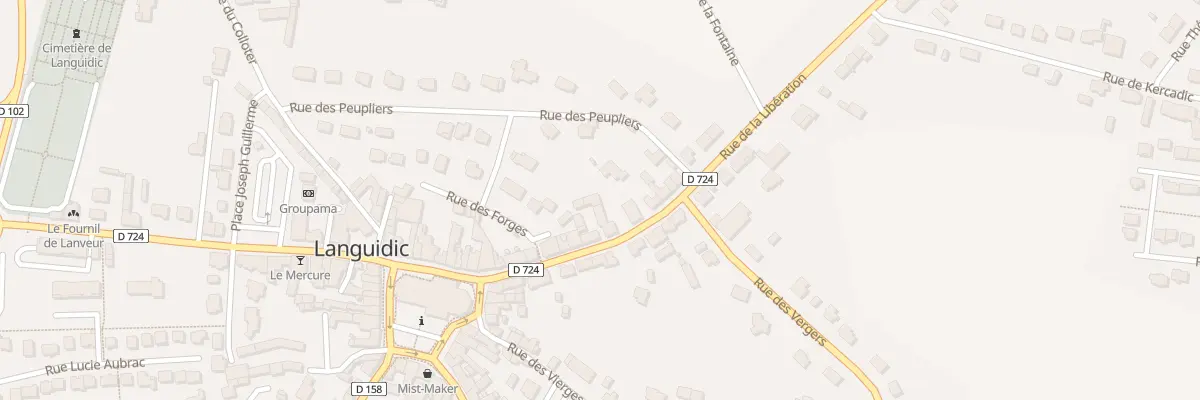 Plan du 15A Rue de la Libération à Languidic
