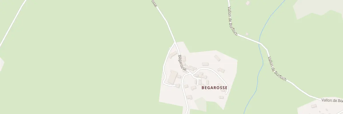 Plan du 6726 Bégarosse au Palais