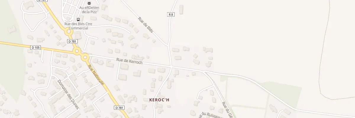 Plan du 5263A Keroch à Erdeven