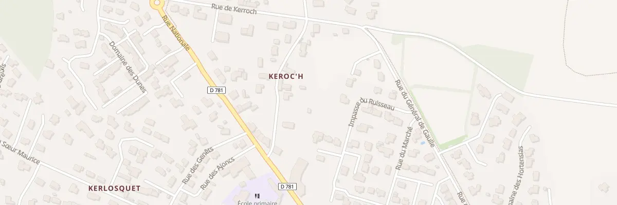 Plan du 4B Le Manemeur à Erdeven