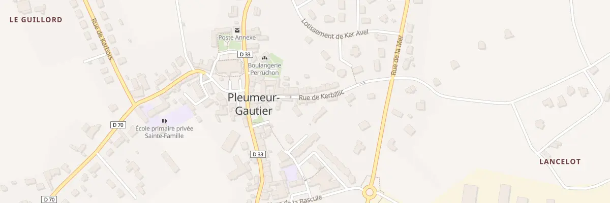 Plan du 14 Rue de Kerbillic à Pleumeur-Gautier