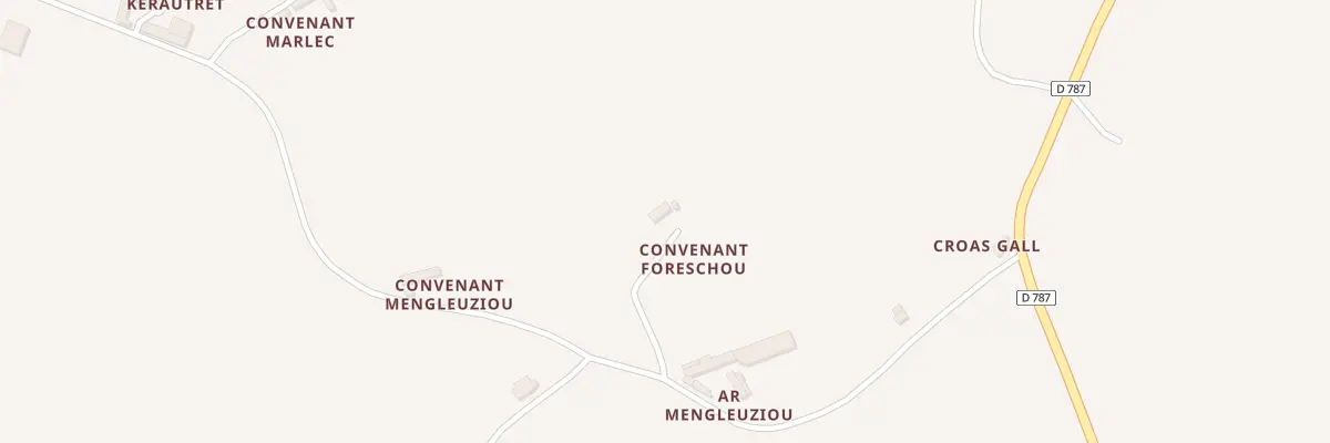 Plan du 3 Ar Mengleuziou à Pleudaniel
