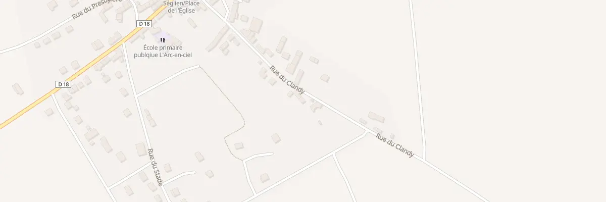 Plan du 15 Rue du Clandy à Séglien