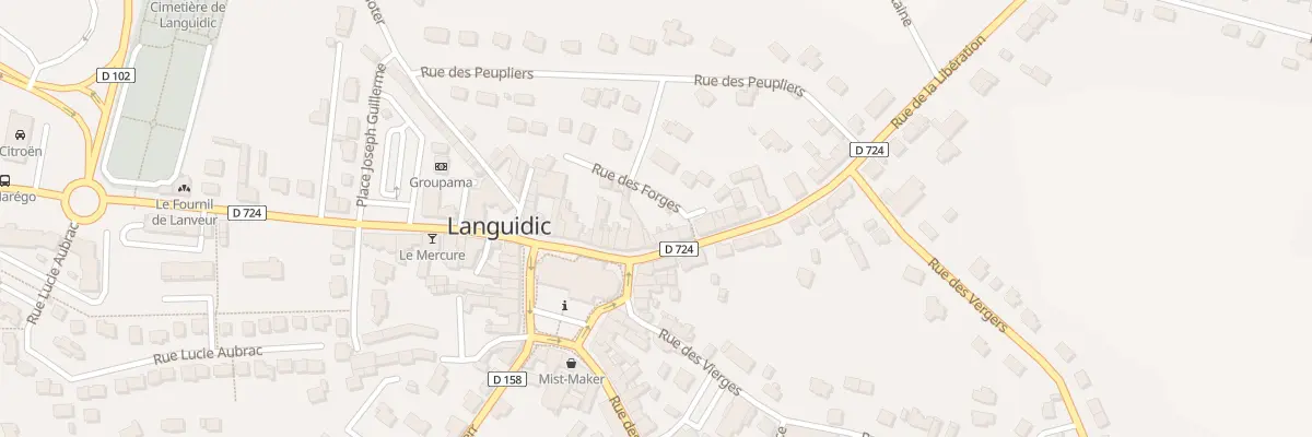 Plan du 3 Rue de la Libération à Languidic