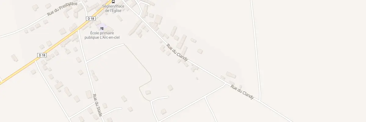 Plan du 5342 Rue du Clandy à Séglien