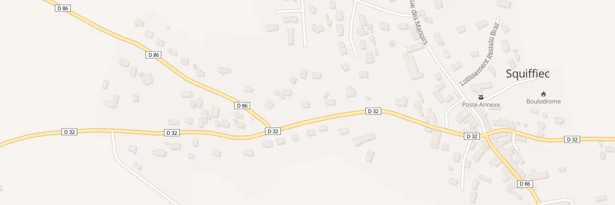 Plan du 24 Av de la Gare à Squiffiec