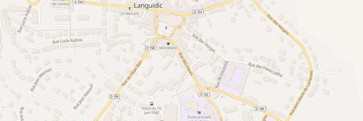 Plan du 14 Rue des Fleurs à Languidic