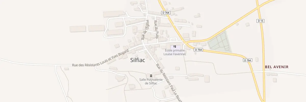 Plan du 1 Rue de l’Ecole à Silfiac