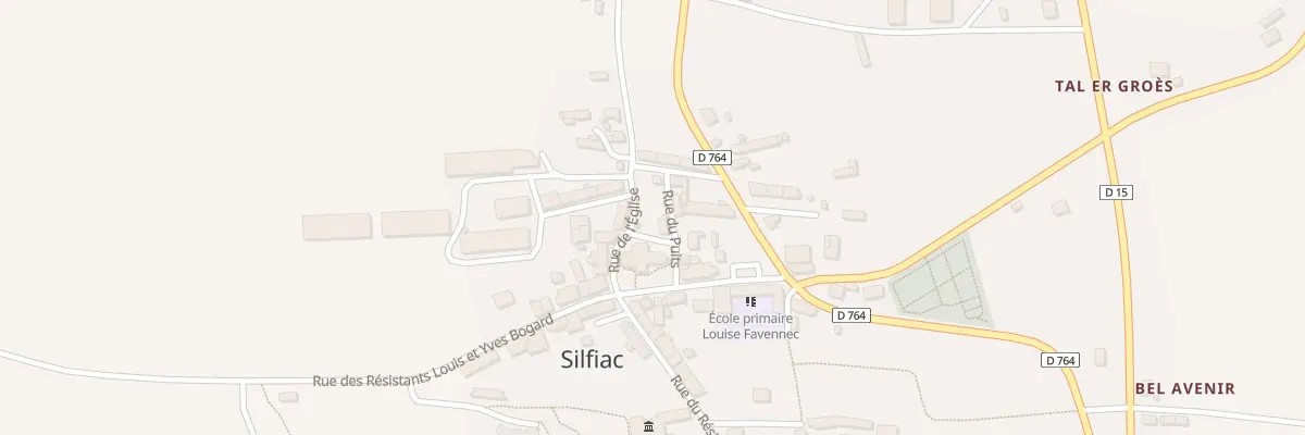 Plan du 2 Rue du Puits à Silfiac