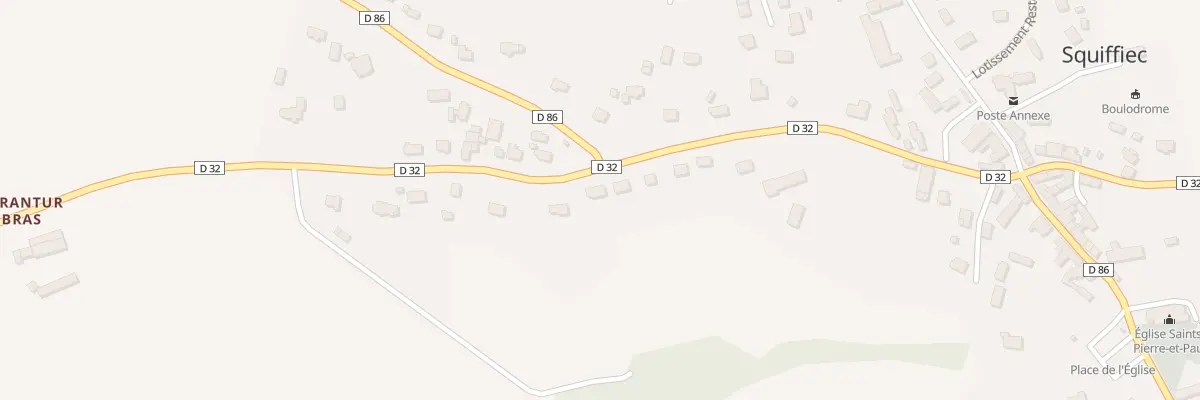 Plan du 23 Av de la Gare à Squiffiec