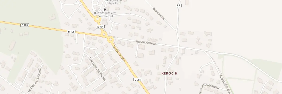 Plan du 6 Rue de Kerroch à Erdeven