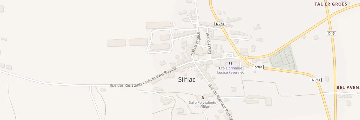 Plan du 5 Rue des Resist l’Et Y Bogard à Silfiac