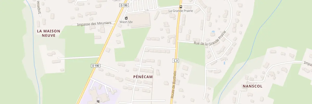 Plan du 51 Pénécam au Palais