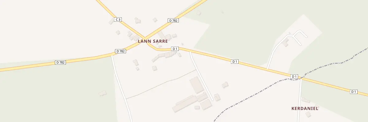 Plan du 410 Lann Sarre à Locmalo