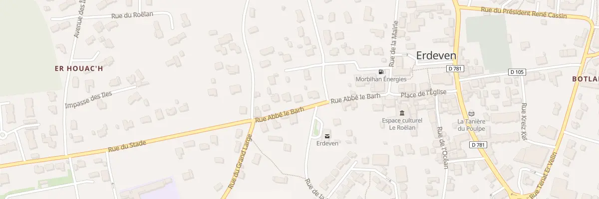 Plan du 22 Rue Abbé le Barh à Erdeven