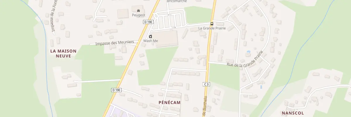 Plan du 56 Pénécam au Palais
