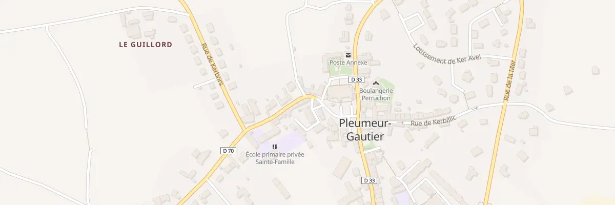 Plan du 1 Rte de Tréguier à Pleumeur-Gautier