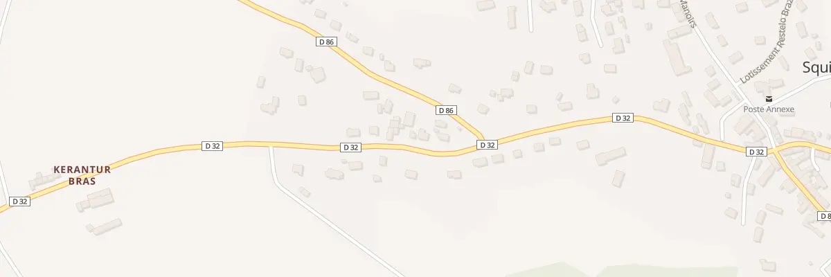 Plan du 28 Av de la Gare à Squiffiec