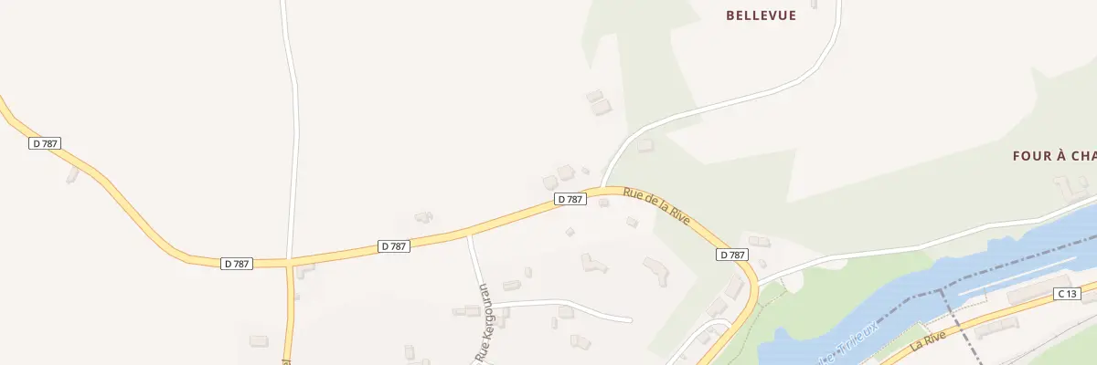 Plan du 4 La Rive à Ploëzal
