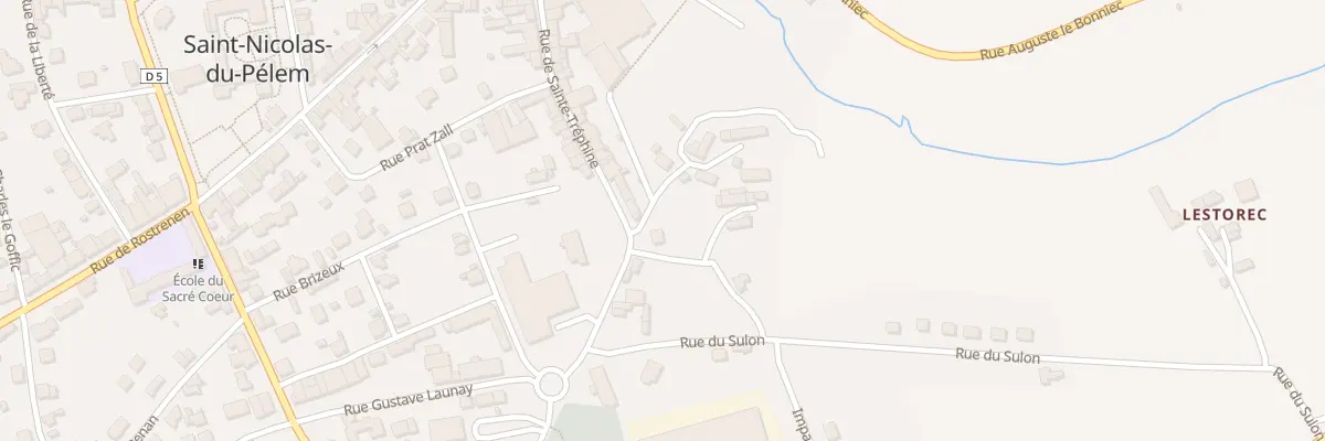 Plan du 33 Rue de Ste Trephine à Saint-Nicolas-du-Pélem