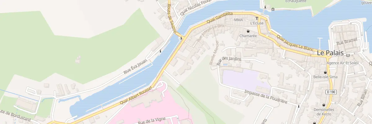 Plan du 2 Rue Joseph le Brix au Palais