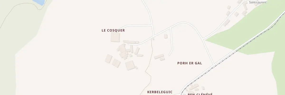 Plan du 2 Le Cosquer à Silfiac