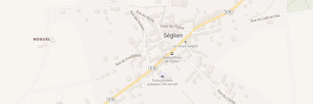 Plan du 4 Rue Abbe Joseph Herve à Séglien