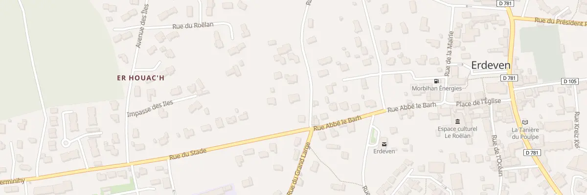 Plan du 1 Rue de Kerlosquet à Erdeven