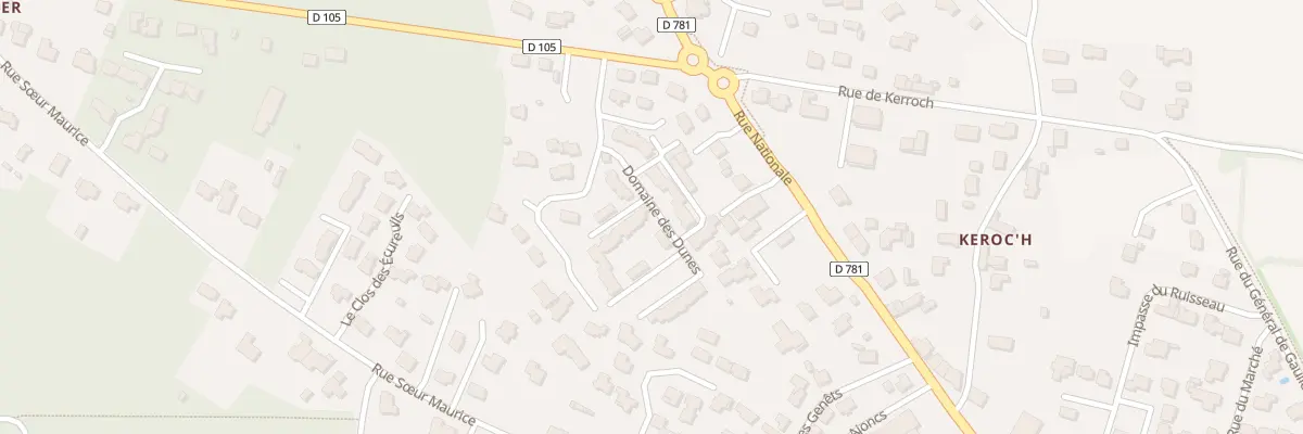 Plan du 5922F Rue du Lis de Mer à Erdeven