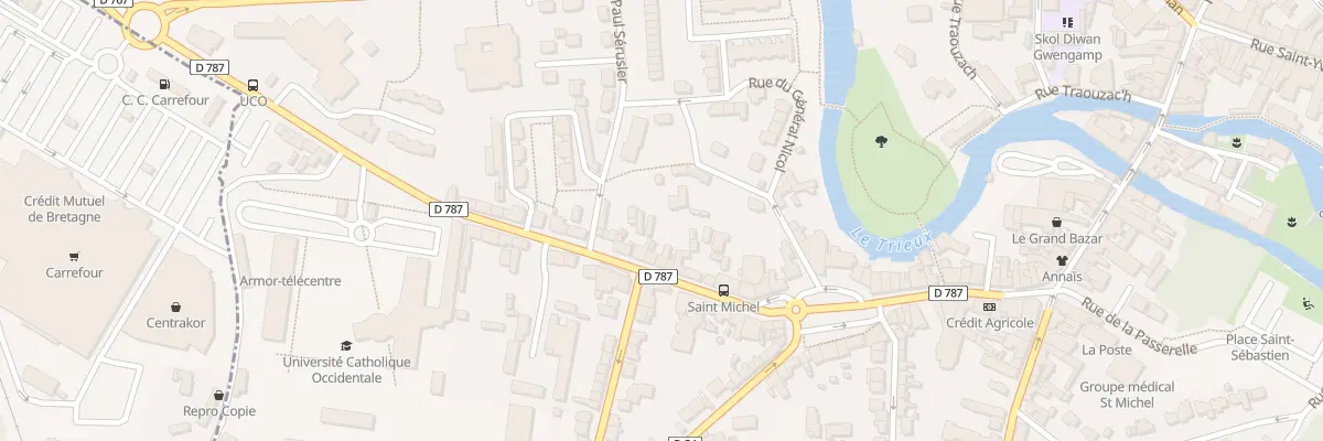 Plan du 18 Rue du Maréchal FOCH à Guingamp