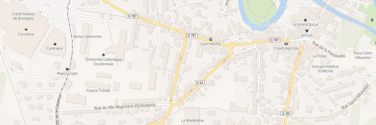 Plan du 9 Rue du Général PASTOL à Guingamp