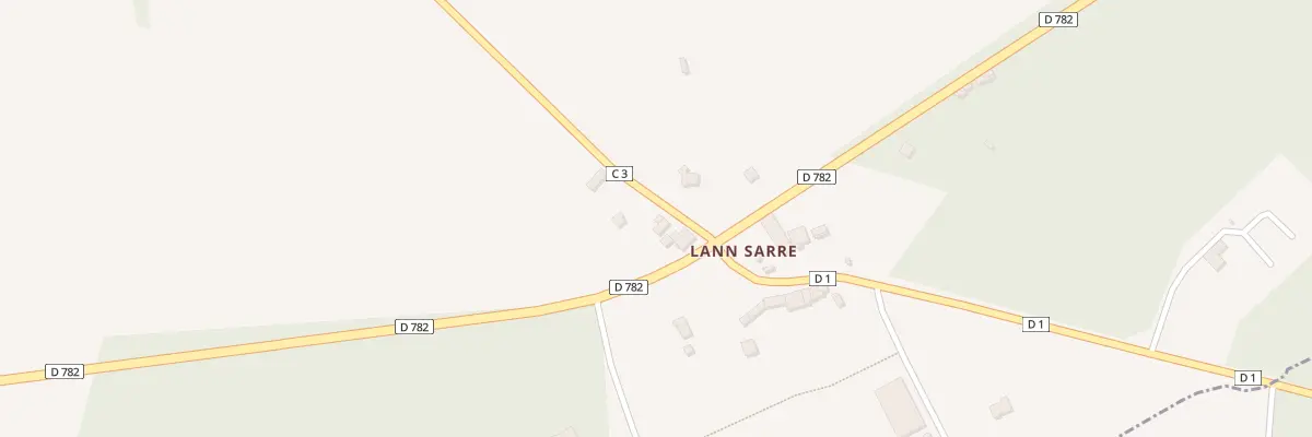 Plan du 203 Lann Sarre à Locmalo