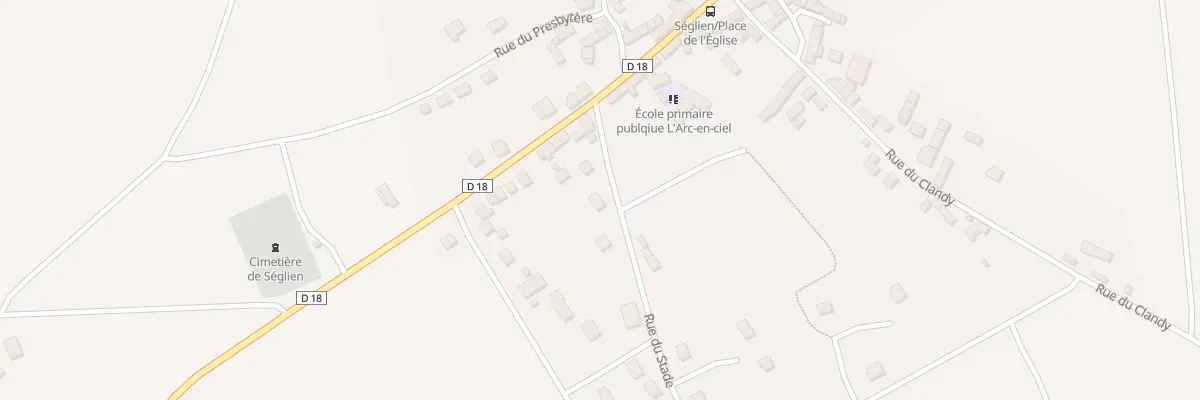 Plan du 3 Rue du Stade à Séglien