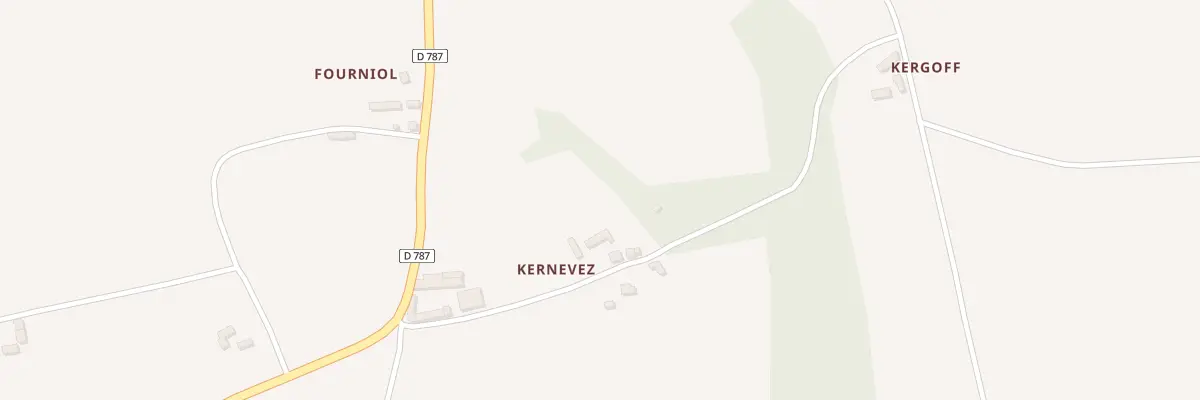 Plan du 7 Kernevez à Ploëzal