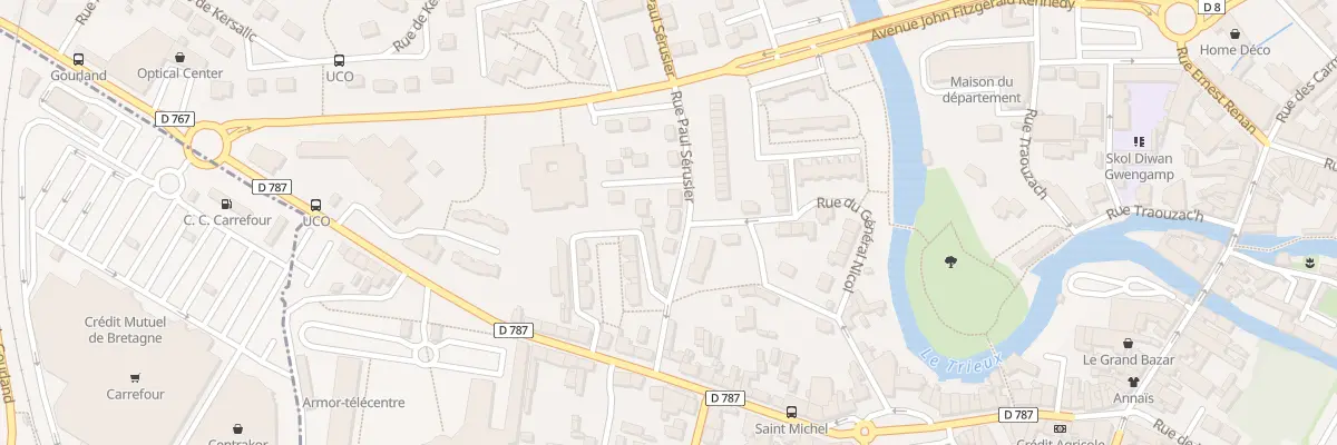 Plan du 7 Rue Paul SERUSIER à Guingamp