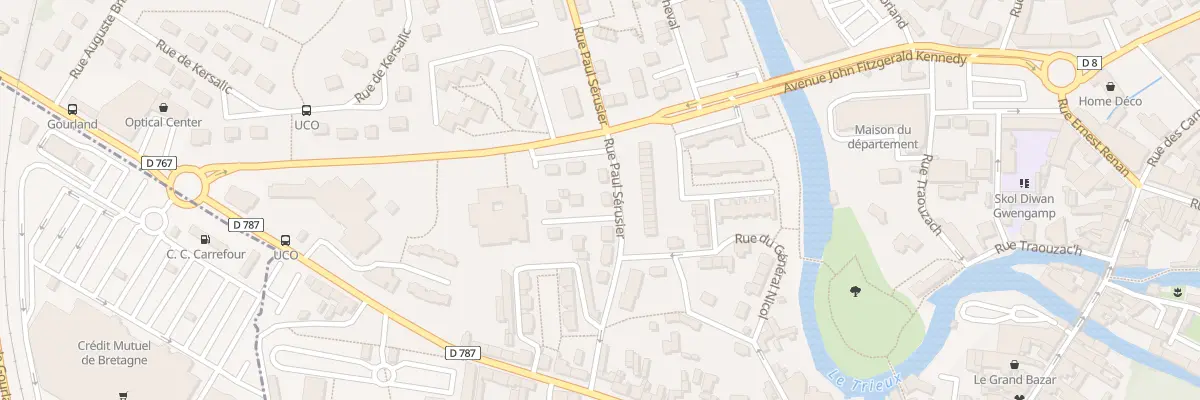 Plan du 11 Rue Paul SERUSIER à Guingamp