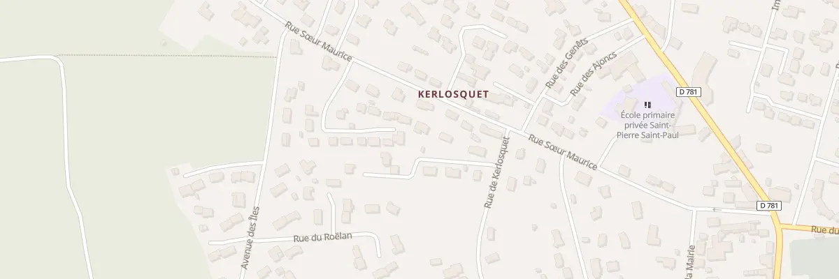 Plan du 6066 Rue Soeur Maurice à Erdeven