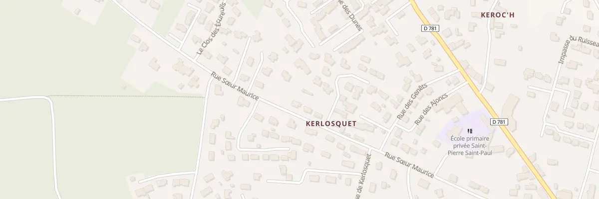 Plan du 30 Rue Soeur Maurice à Erdeven