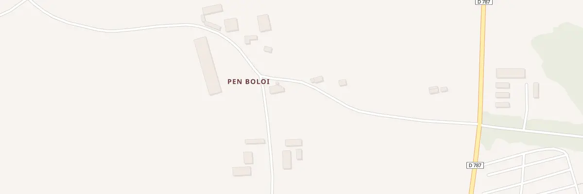 Plan du 2 Pen Boloi à Ploëzal