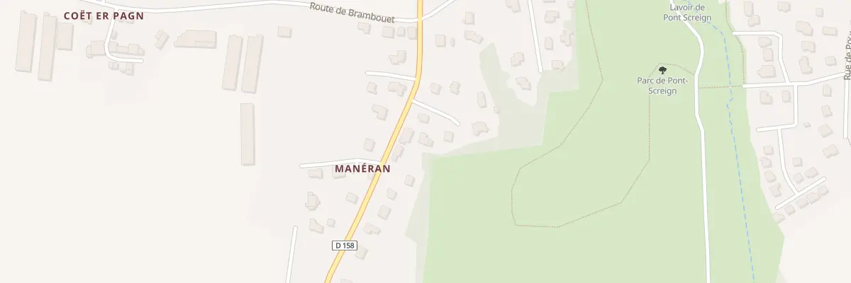 Plan du 2 Rue de Manéran à Languidic