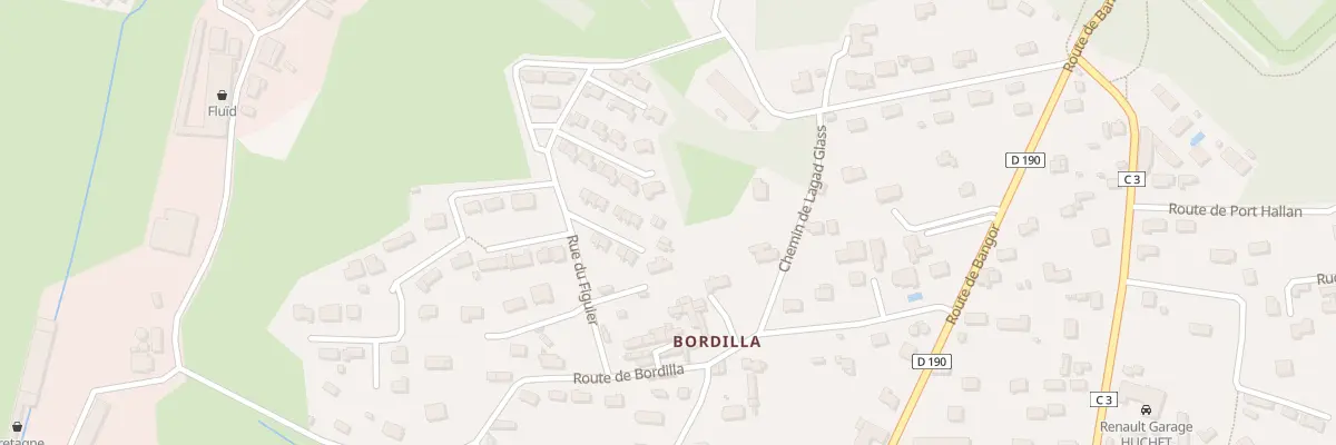 Plan du 72 Imp du Jardin de Bordilla au Palais
